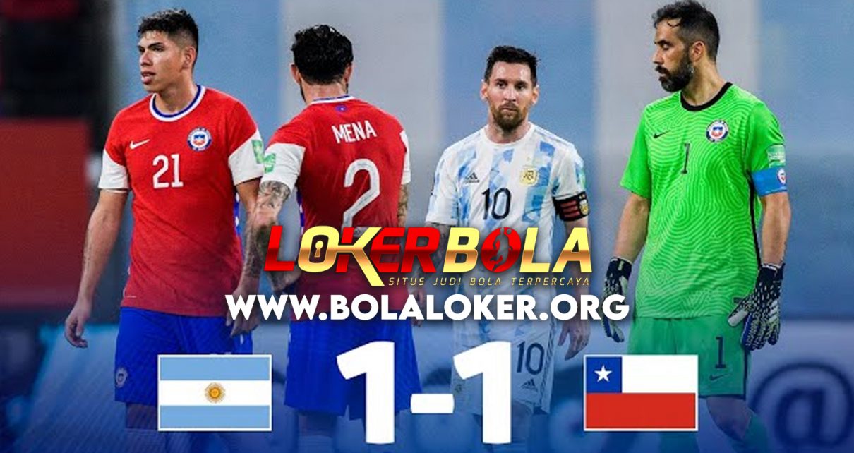 Copa America 2021, Hasil Akhir Match Argentina Vs Chile : 1-1